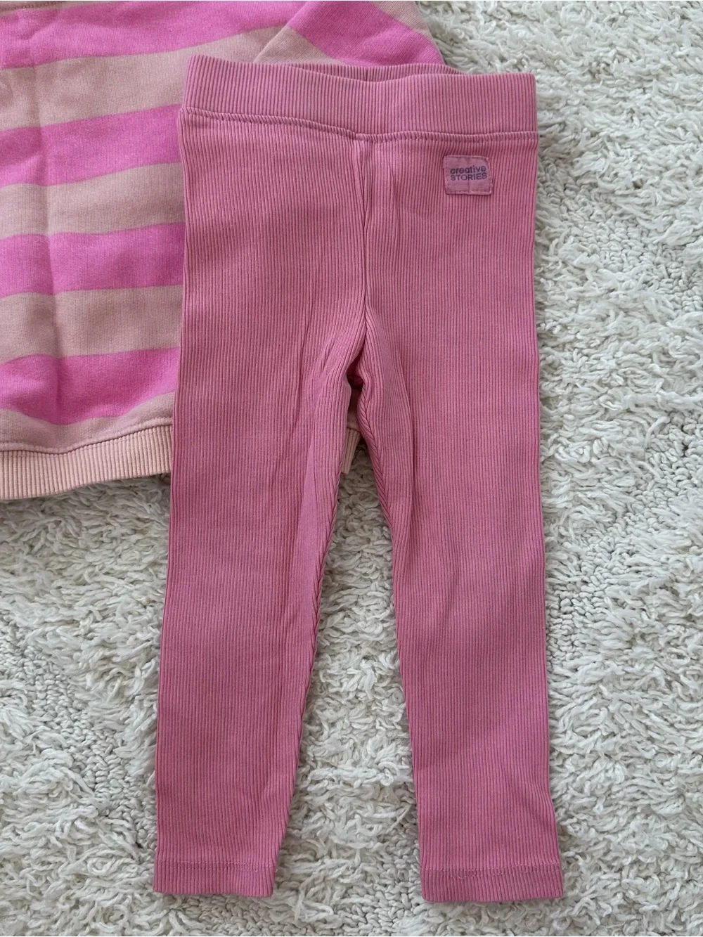 Zara Striped Pink Set